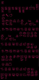 蝴蝶结卡通动物CAD图案