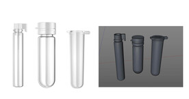 3支子弹头精华瓶C4D模型