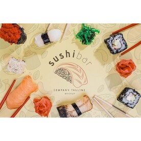 寿司海报垫餐单