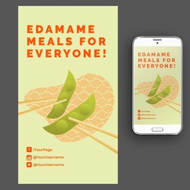 日式线描寿司店产品海报