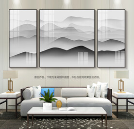 意境山水装饰画客厅装饰画挂画