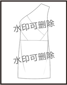 服装设计连衣裙女装款式衬衫T恤