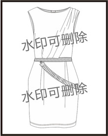 服装设计连衣裙女装款式衬衫T恤