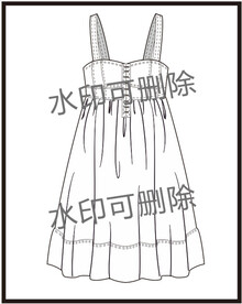 服装设计连衣裙女装款式衬衫T恤