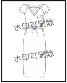 服装设计连衣裙女装款式衬衫T恤