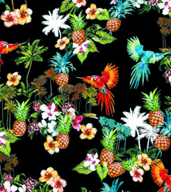 大牌花型 鹦鹉 菠萝