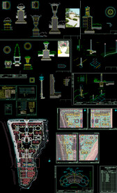 园林花园施工图