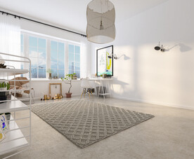 北欧卧室背景墙3D直播场景空景