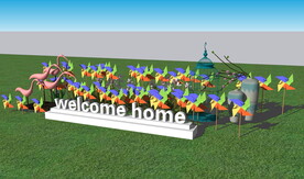 风车美陈su模型