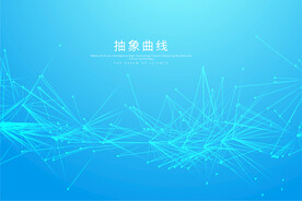 蓝色粒子科技背景