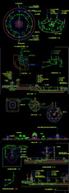 中心庭院景观CAD图纸