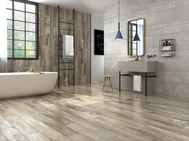 仿古砖瓷砖空间效果图