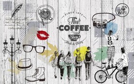 复古风格怀旧青春背景墙