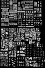 中式雕花纹cad图案