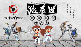 工装 跆拳道背景墙