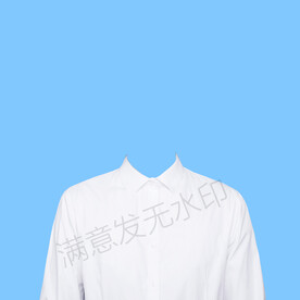 半身白衬衫模板