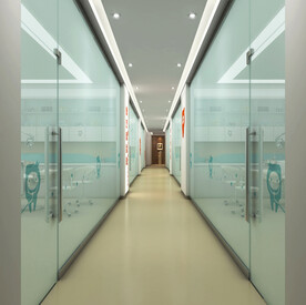 口腔诊所过道设计案例效果图