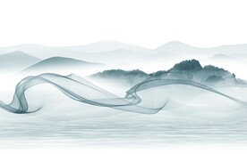 中式山水新背景墙 TIF分层