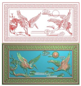 松鹤延年仙鹤骨灰盒