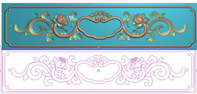 莲花洋花拉手抽屉