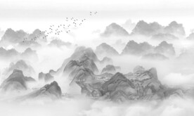 新中式电视背景墙