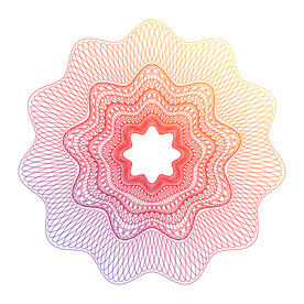 彩色渐变底纹防伪纹元素