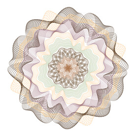 卡通防伪纹装饰元素