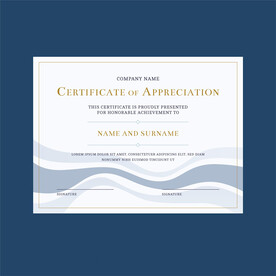 优秀员工颁奖荣誉证书模板设计