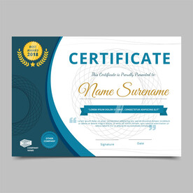 优秀员工颁奖荣誉证书模板设计