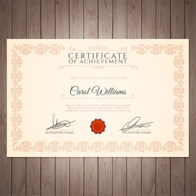 优秀员工颁奖荣誉证书模板设计