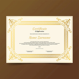 优秀员工颁奖荣誉证书模板设计