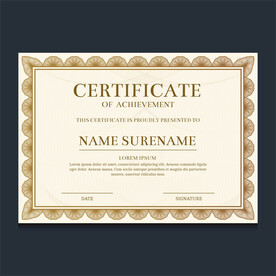 优秀员工颁奖荣誉证书模板设计