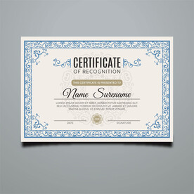 优秀员工颁奖荣誉证书模板设计