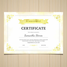 优秀员工颁奖荣誉证书模板设计