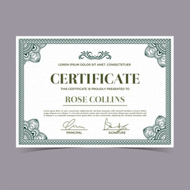 优秀员工颁奖荣誉证书模板设计