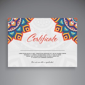 优秀员工颁奖荣誉证书模板设计