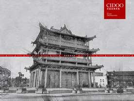 山西大同古城鼓楼