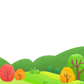 绿色植树节夏季夏天装饰草原元素