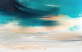 侘寂风抽象肌理水彩油画背景墙