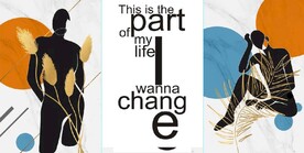 现代北欧抽人物艺术装饰无框画