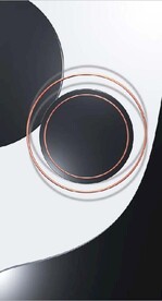 现代抽象几何金色圆环玄关装饰画