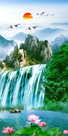 玄关山水画