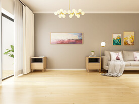 北欧风卧室背景墙场景空景