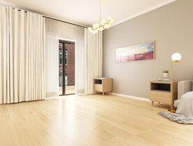 北欧风卧室背景墙场景空景