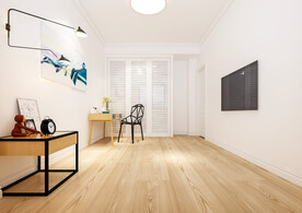 北欧风卧室背景墙场景空景