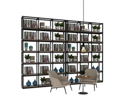 书架书籍3d模型 