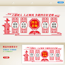 师德文化墙  
