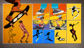 矢量街头滑板文化系列