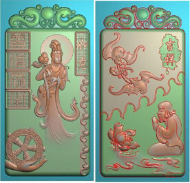 观音牌子两面