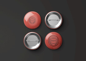 红色徽章扣样机